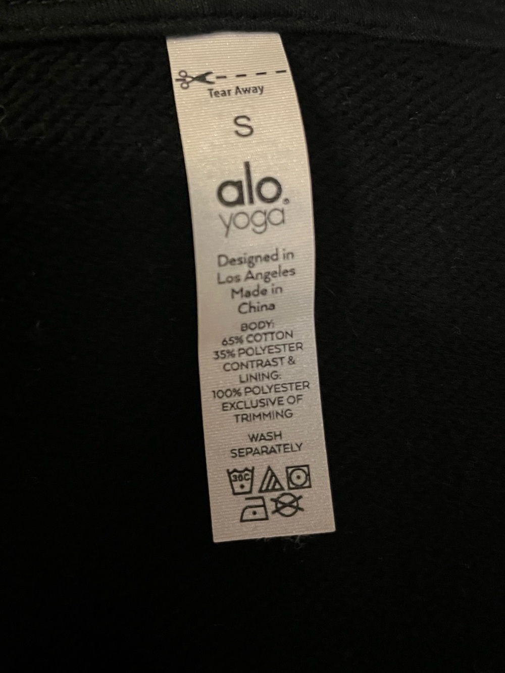 Alo Mixed Media Full Zip Hoodie - Picture 6 of 6
